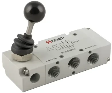 Válv.Palanca 5/3 1/8 C.A.3 pos.fijas