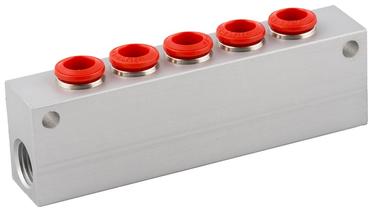 Regleta Aluminio 5 Salidas 4 1/8