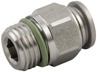 RACOR RECTO MACHO cilíndrico CON TORICA